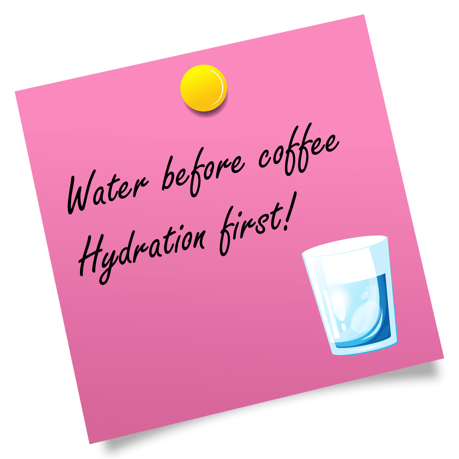 Water befor coffe hydration first