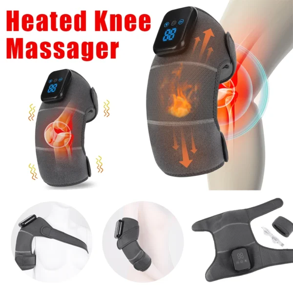 Heating Leg Massager Shoulder Brace Knee Massager Pain Relief – Image 3