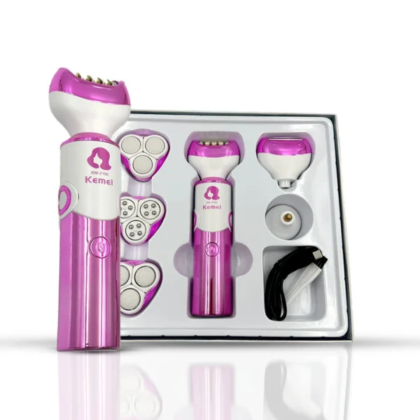 Épilateur électrique rechargeable 6 en 1 pour femme - Kemei - KM-2192 – Image 13