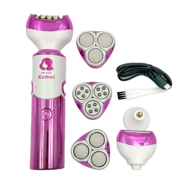 Épilateur électrique rechargeable 6 en 1 pour femme - Kemei - KM-2192 – Image 14