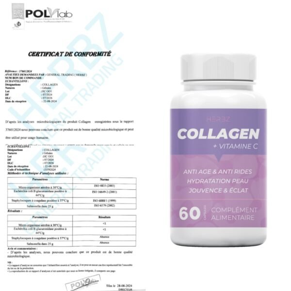 كبسولات الكولاجين البحري (60 كبسولة) COLLAGEN-HZC001 – Image 4