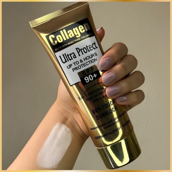Crème Solaire au Collagène SPF90+ – Haute Protection & Anti-Âge – Image 2