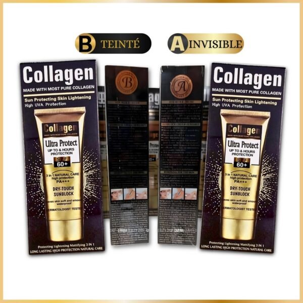 Pack Crème solaire collagène Invisible & Teinté- 100 ml chacune