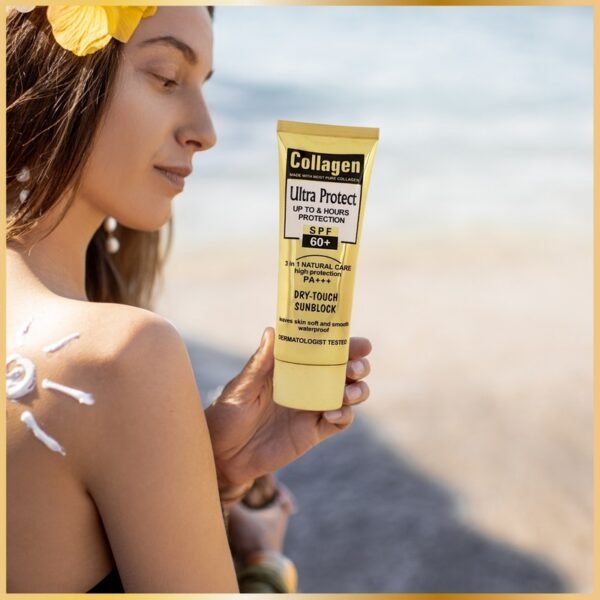 Crème solaire Collagène SPF 60+ Teinté- 100 ml