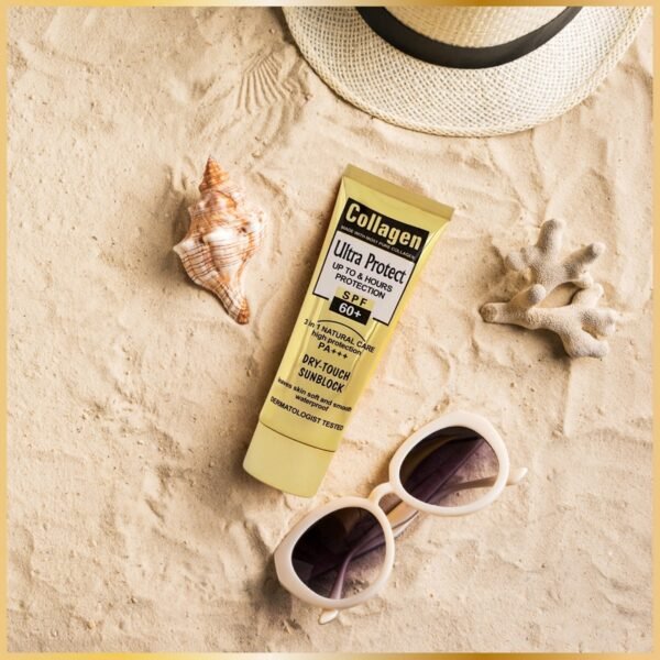 Crème solaire Collagène SPF 60+ Teinté- 100 ml – Image 3