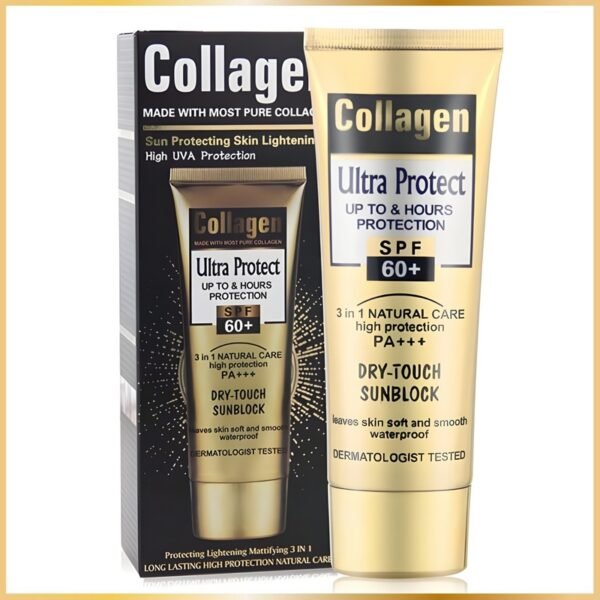 Crème solaire Collagène SPF 60+ Teinté- 100 ml – Image 4