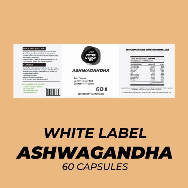 ASHWAGANDHA 60 CAPSULES (WHITE LABEL) – Image 2