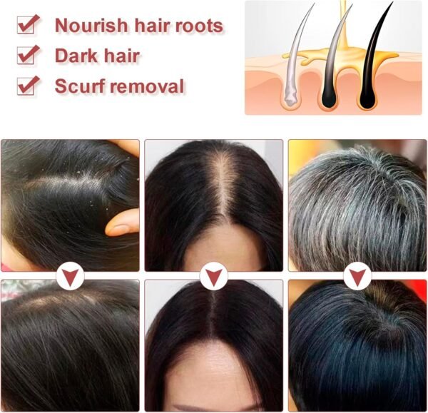 Shampoing de Couverture des Cheveux Gris – Image 2